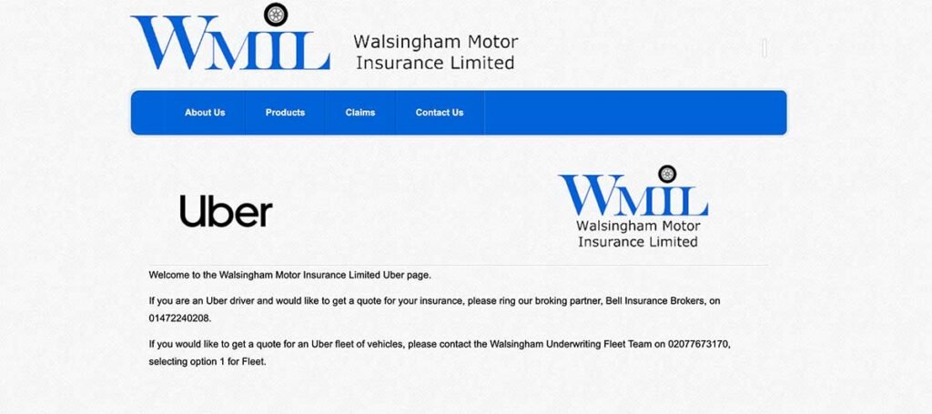 Walsingham Motor Insurance for PCO and Uber Drivers